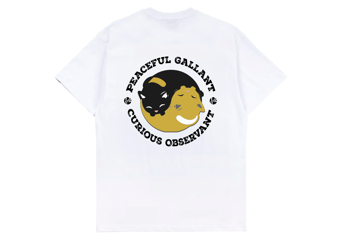 A Gold Series White Cat Tee