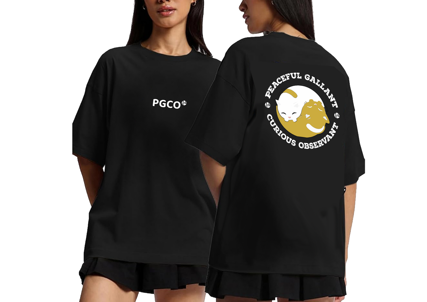A Gold Series White Cat Tee