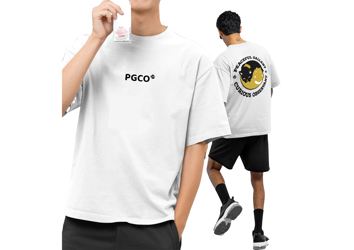 A Gold Series White Cat Tee